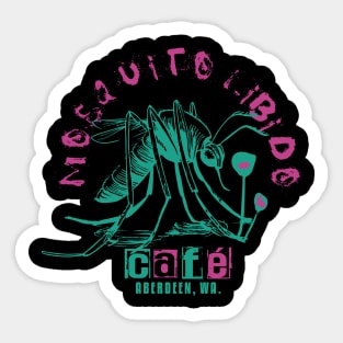 Grunge Café Sticker